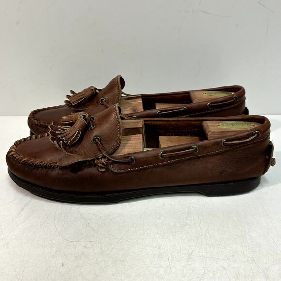VERY GOOD Rancourt & Co. x Polo Country Handsewn Moccasin Kiltie Loafer USA 11 - Picture 3 of 12